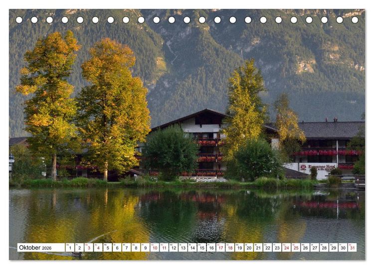 Produktbild: Rund um den Riessersee (Tischkalender 2026 DIN A5 quer), CALVENDO Monatskalender