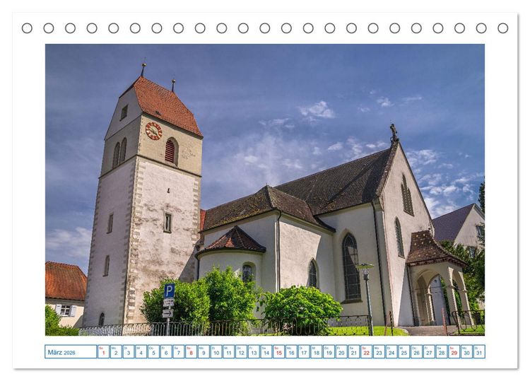 Produktbild: Bodman - sch&ouml;ner kleiner Ort direkt am Bodensee (Tischkalender 2026 DIN A5 quer), CALVENDO Monatskalender