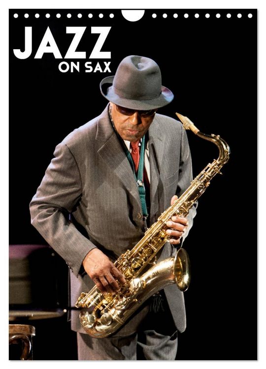 Produktbild: Jazz on sax (Calendrier mural 2026 DIN A4 horizontal), CALVENDO calendrier mensuel