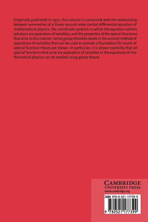 Produktbild: Symmetry and Separation of Variables