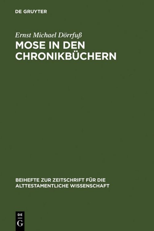 Produktbild: Mose in den Chronikb&uuml;chern