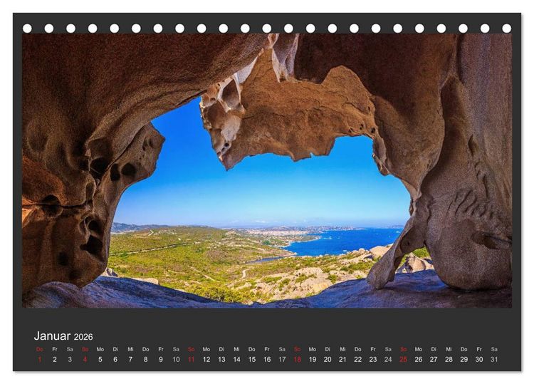 Produktbild: Sardinien - Traumstr&auml;nde am Mittelmeer (Tischkalender 2026 DIN A5 quer), CALVENDO Monatskalender