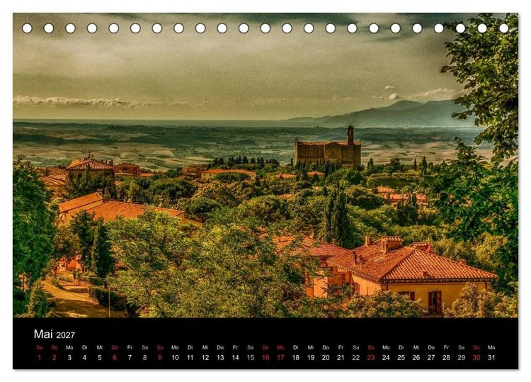 Produktbild: Bella Italia &ndash; Impressionen aus der Toskana und Ligurien (Tischkalender 2027 DIN A5 quer), CALVENDO Monatskalender