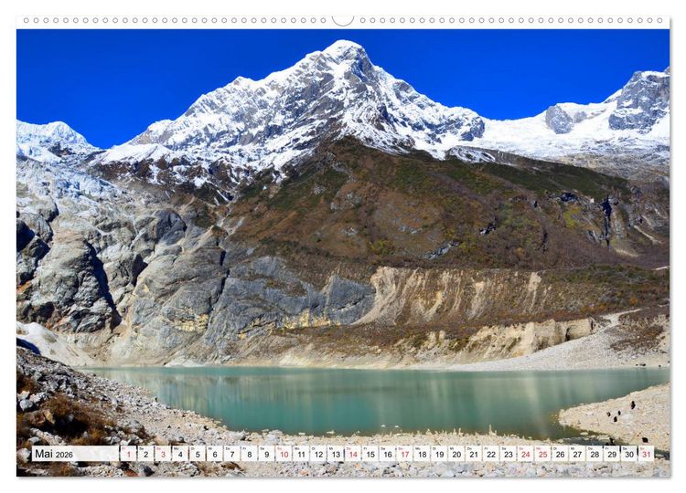Produktbild: NEPAL, die Umrundung des Manaslu (Wandkalender 2026 DIN A2 quer), CALVENDO Monatskalender