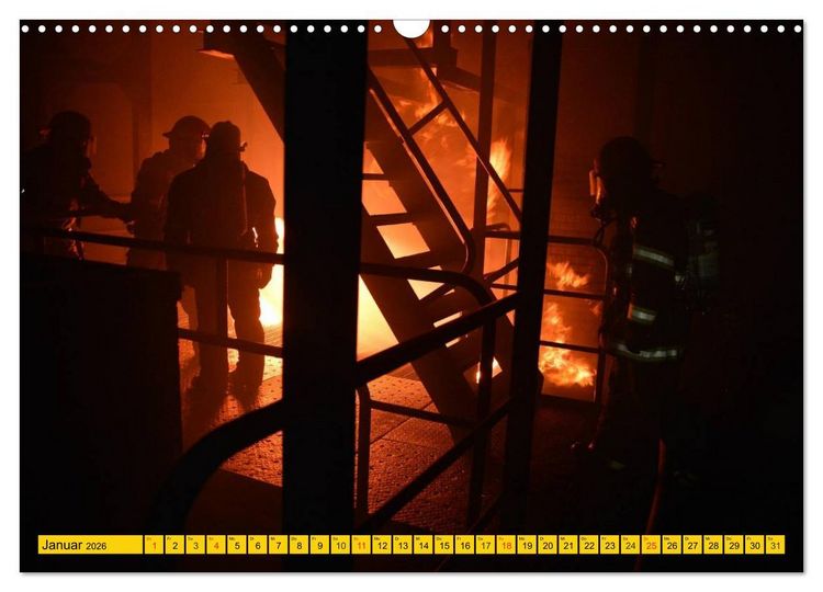 Produktbild: Die Feuerwehr. U.S. Firefighter im Einsatz (Wandkalender 2026 DIN A3 quer), CALVENDO Monatskalender
