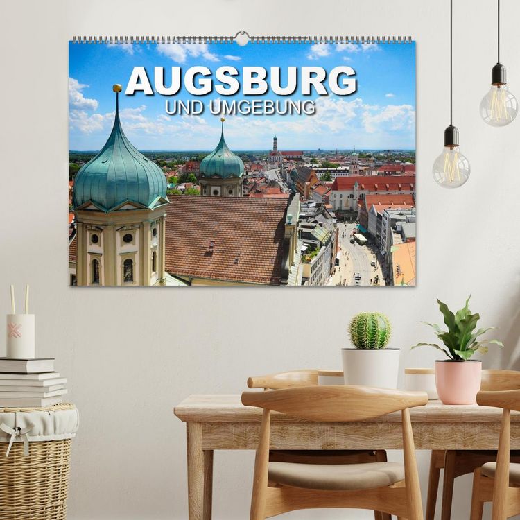 Produktbild: Augsburg und Umgebung (Wandkalender 2027 DIN A2 quer), CALVENDO Monatskalender