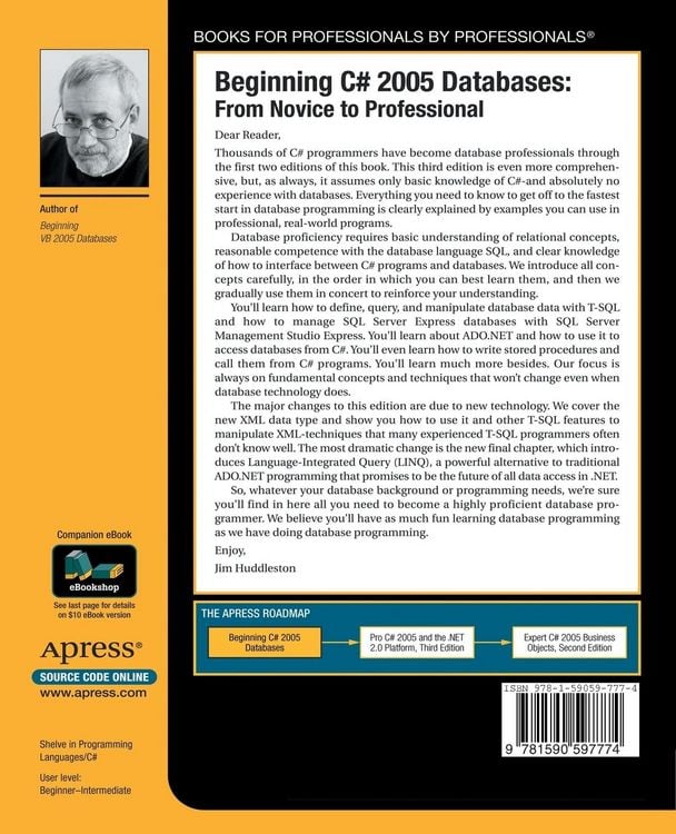 Produktbild: Beginning C# 2005 Databases
