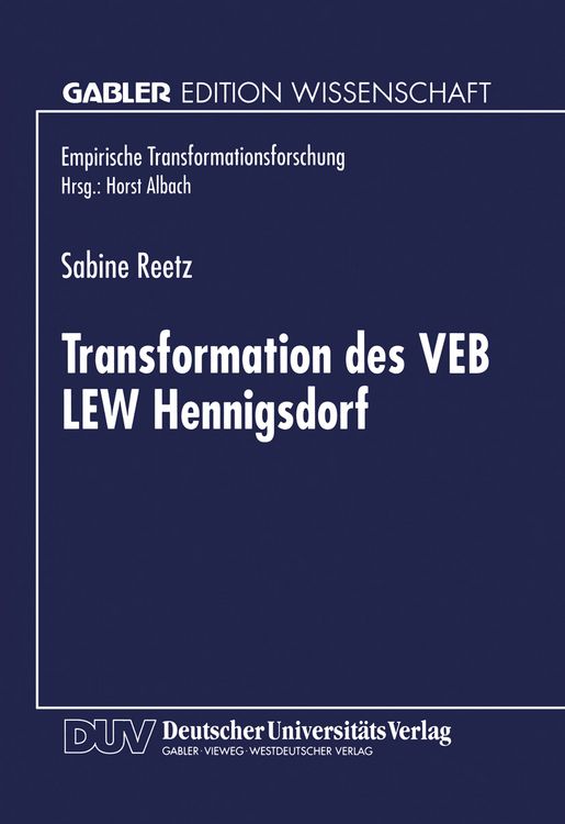 Produktbild: Transformation des VEB LEW Hennigsdorf