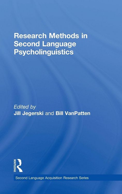 Produktbild: Research Methods in Second Language Psycholinguistics