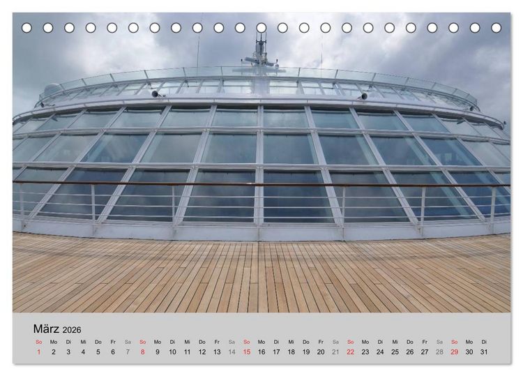 Produktbild: Kreuzfahrt Impressionen (Tischkalender 2026 DIN A5 quer), CALVENDO Monatskalender