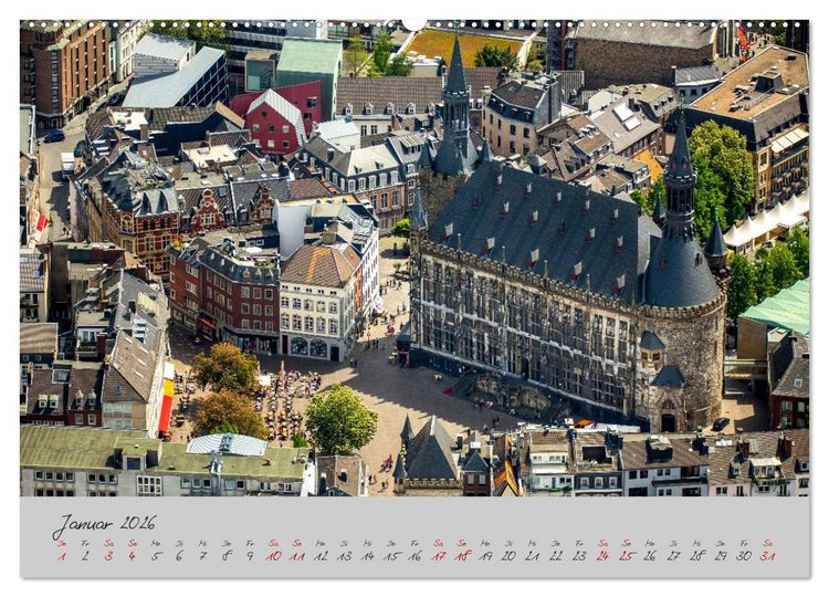 Produktbild: Aachen Die Kaiserstadt (hochwertiger Premium Wandkalender 2026 DIN A2 quer), Kunstdruck in Hochglanz
