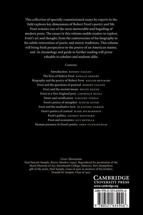 Produktbild: The Cambridge Companion to Robert Frost