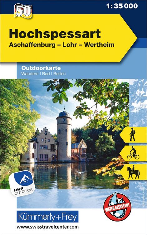 Produktbild: K&uuml;mmerly+Frey Outdoorkarte Deutschland 50 Hochspessart 1:35.000