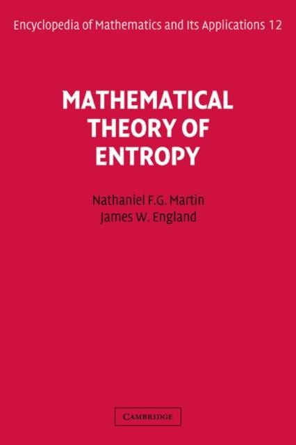 Produktbild: Mathematical Theory of Entropy