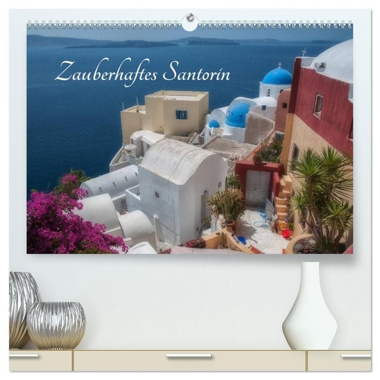 Produktbild: Zauberhaftes Santorin (hochwertiger Premium Wandkalender 2026 DIN A2 quer), Kunstdruck in Hochglanz