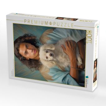 Produktbild: CALVENDO Puzzle Mann und Hund | 1000 Teile Lege-Gr&ouml;&szlig;e 64x48cm Foto-Puzzle f&uuml;r gl&uuml;ckliche Stunden