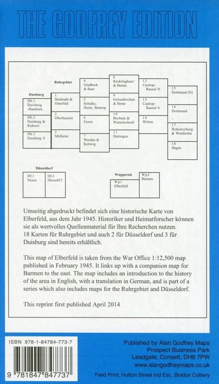 Produktbild: Godfrey, A: Wuppertal Sheet 1 Elberfeld