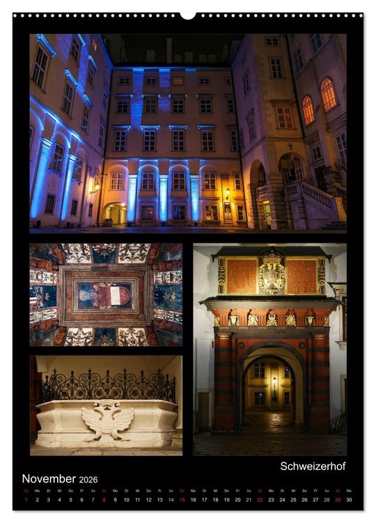 Produktbild: Die Hofburg zu Wien (Wandkalender 2026 DIN A2 hoch), CALVENDO Monatskalender