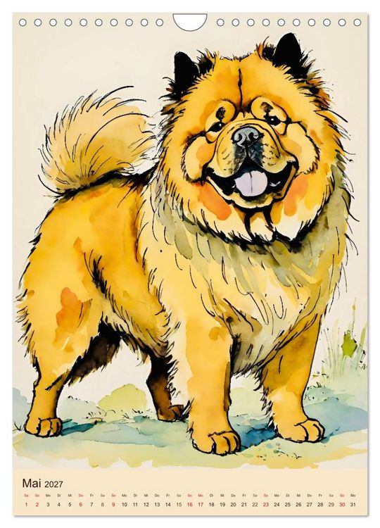 Produktbild: Der Chow Chow (Wandkalender 2027 DIN A4 hoch), CALVENDO Monatskalender
