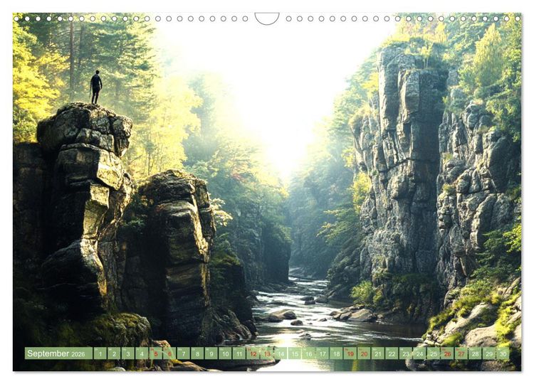 Produktbild: Wandergl&uuml;ck - Momente der Freiheit in der Natur (Wandkalender 2026 DIN A3 quer), CALVENDO Monatskalender