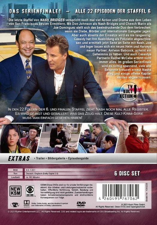 Produktbild: Nash Bridges - Staffel 6 - Episode 101-122 [6 DVDs]