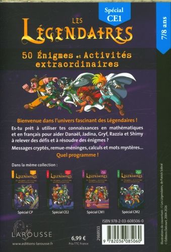 Produktbild: Les L&eacute;gendaires : 50 &eacute;nigmes et activit&eacute;s extraordinaires : CE1