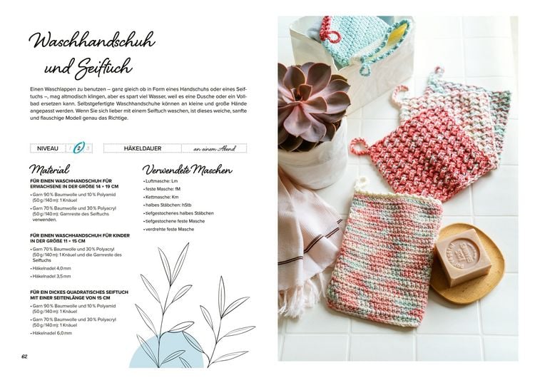 Produktbild: Selbermachen: H&auml;kelideen f&uuml;r K&uuml;che und Bad. Nachhaltig, umweltfreundlich, plastikfrei