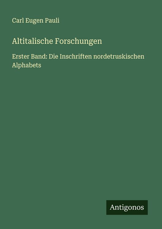 Produktbild: Altitalische Forschungen