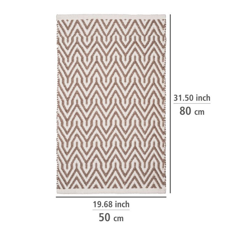Produktbild: Badematte Mod. Altai, hergestellt aus recycelten PET-Flaschen (100 % Polyester)