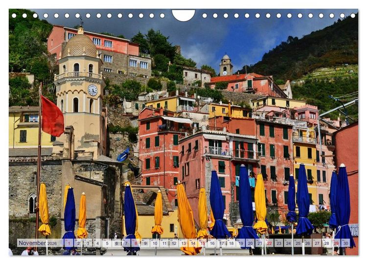 Produktbild: SCHMUCKST&Uuml;CKE der CINQUE TERRE (Wandkalender 2026 DIN A4 quer), CALVENDO Monatskalender