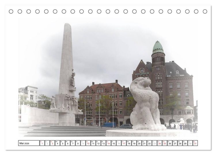Produktbild: AMSTERDAM Erinnerungen (Tischkalender 2026 DIN A5 quer), CALVENDO Monatskalender