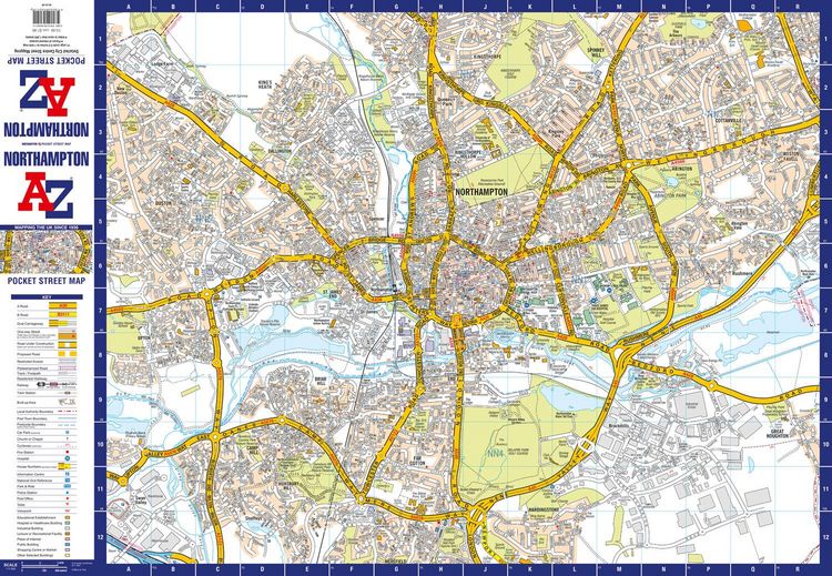 Produktbild: Northampton A-Z Pocket Street Map