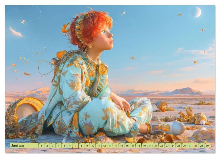 Produktbild: Surreale Fantasien - Detailreiche Portraits (Wandkalender 2026 DIN A2 quer), CALVENDO Monatskalender