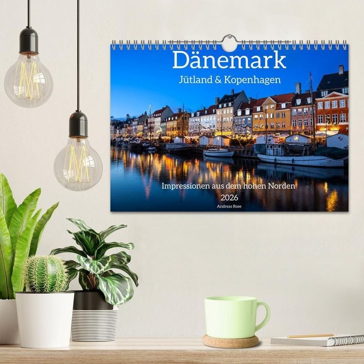 Produktbild: D&auml;nemark - J&uuml;tland & Kopenhagen, Impressionen aus dem hohen Norden (Wandkalender 2026 DIN A4 quer), CALVENDO Monatskalender