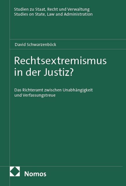 Produktbild: Rechtsextremismus in der Justiz?