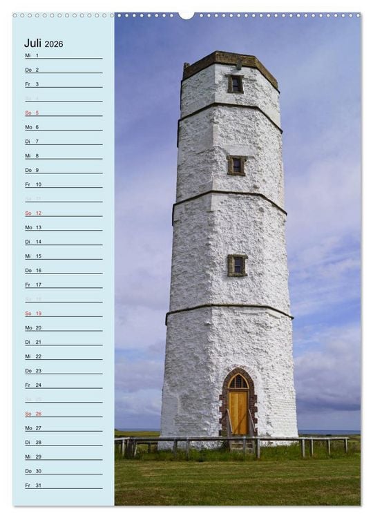 Produktbild: Leuchtt&uuml;rme - Geburtstagskalender (hochwertiger Premium Wandkalender 2026 DIN A2 hoch), Kunstdruck in Hochglanz