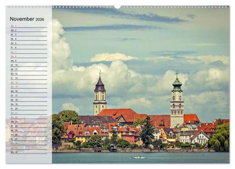 Produktbild: Unterwegs am Bodensee (hochwertiger Premium Wandkalender 2026 DIN A2 quer), Kunstdruck in Hochglanz