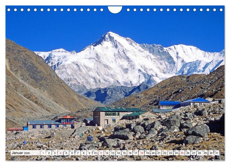 Produktbild: Grandioser Himalaya, Bergriesen in Nepal (Wandkalender 2026 DIN A4 quer), CALVENDO Monatskalender