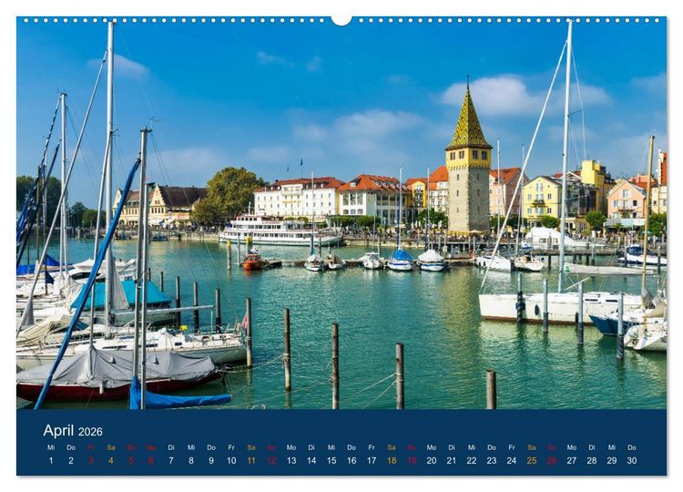 Produktbild: Ansichten vom Bodensee (Wandkalender 2026 DIN A2 quer), CALVENDO Monatskalender