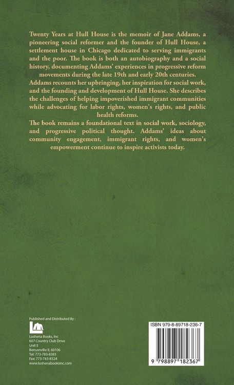 Produktbild: Twenty Years at Hull House