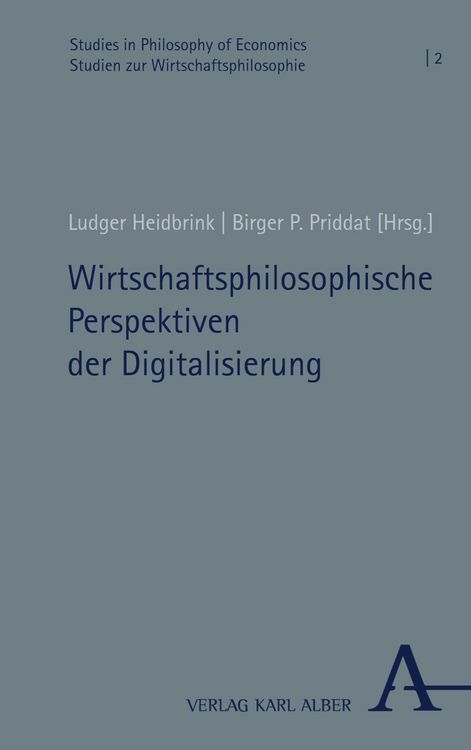 Produktbild: Wirtschaftsphilosophische Perspektiven der Digitalisierung