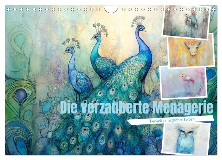 Produktbild: Die verzauberte Menagerie (Wandkalender 2026 DIN A4 quer), CALVENDO Monatskalender