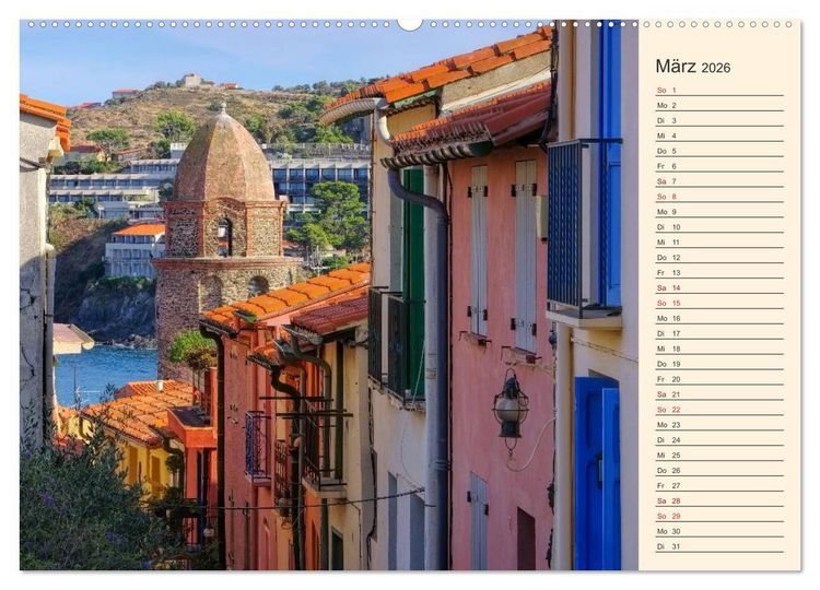 Produktbild: Collioure - Perle der Cote Vermeille (Wandkalender 2026 DIN A2 quer), CALVENDO Monatskalender