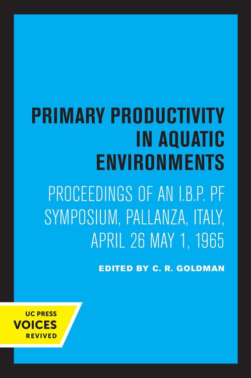 Produktbild: Primary Productivity in Aquatic Environments