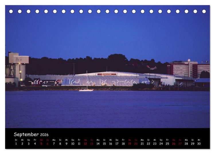 Produktbild: Kiel - Stadt an der F&ouml;rde (Tischkalender 2026 DIN A5 quer), CALVENDO Monatskalender