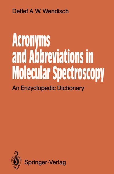 Produktbild: Acronyms and Abbreviations in Molecular Spectroscopy