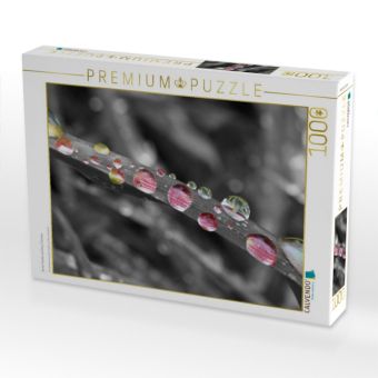 Produktbild: CALVENDO Puzzle Bunte Tropfen auf Gras, Colorkey | 1000 Teile Lege-Gr&ouml;&szlig;e 64x48cm Foto-Puzzle f&uuml;r gl&uuml;ckliche Stunden