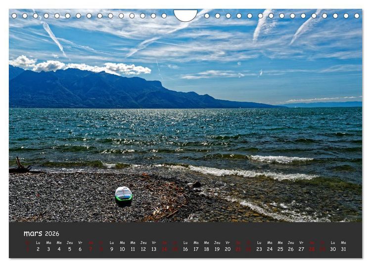 Produktbild: Au fil de l'eau... LAC LEMAN (Calendrier mural 2026 DIN A4 vertical), CALVENDO calendrier mensuel