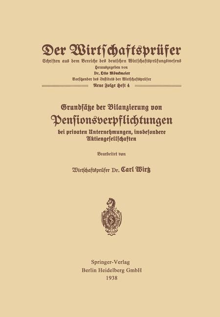 Produktbild: Grunds&auml;tze der Bilanzierung von Pensionsverpflichtungen bei privaten Unternehmungen, insbesondere Aktiengesellschaften