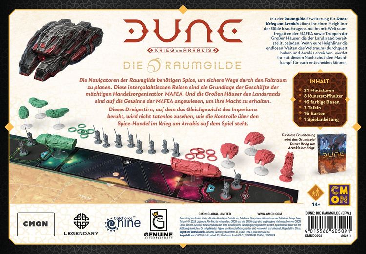 Produktbild: Dune Krieg um Arrakis - Die Raumgilde DE